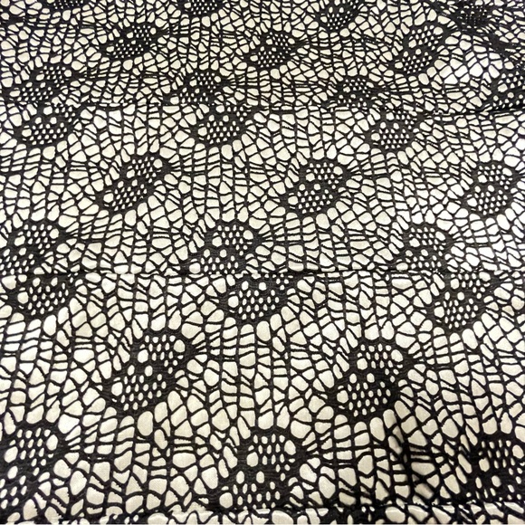 Janette Plus Dress Womens 3XL Black White Crochet Overlay Strapless Party Dress - Picture 6 of 14